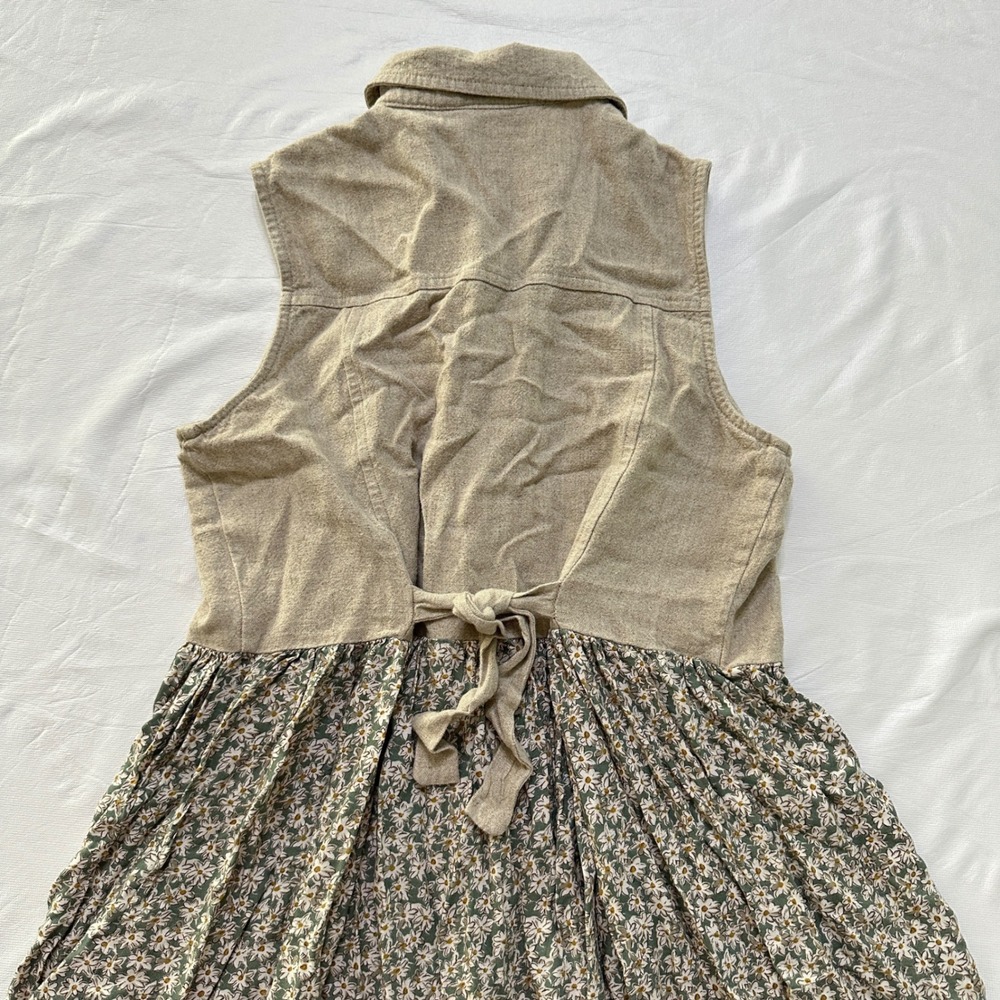 VTG DBY Ltd Floral Dress Womens Sz 3 Grunge Prairie Cottagecore Whimsigoth Boho - Picture 8 of 10